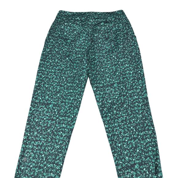 LULULEMON Jet Crop Slim Luxtreme Size 2 Mountain Peaks Black Forage Teal - Picture 8 of 9